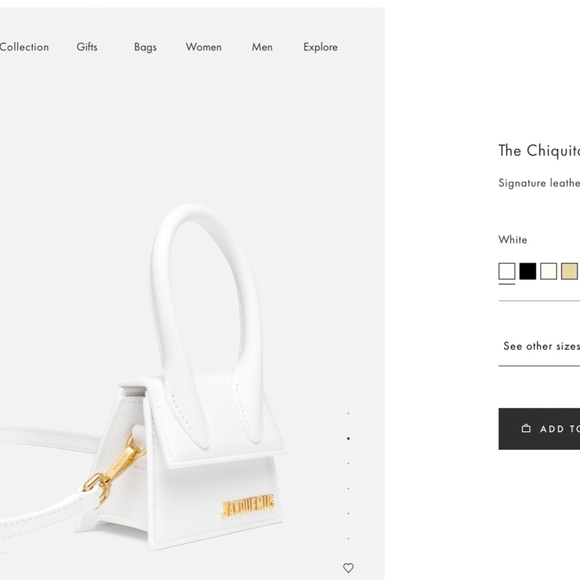Jacquemus "The Chiquito" bag in white - Picture 4 of 4